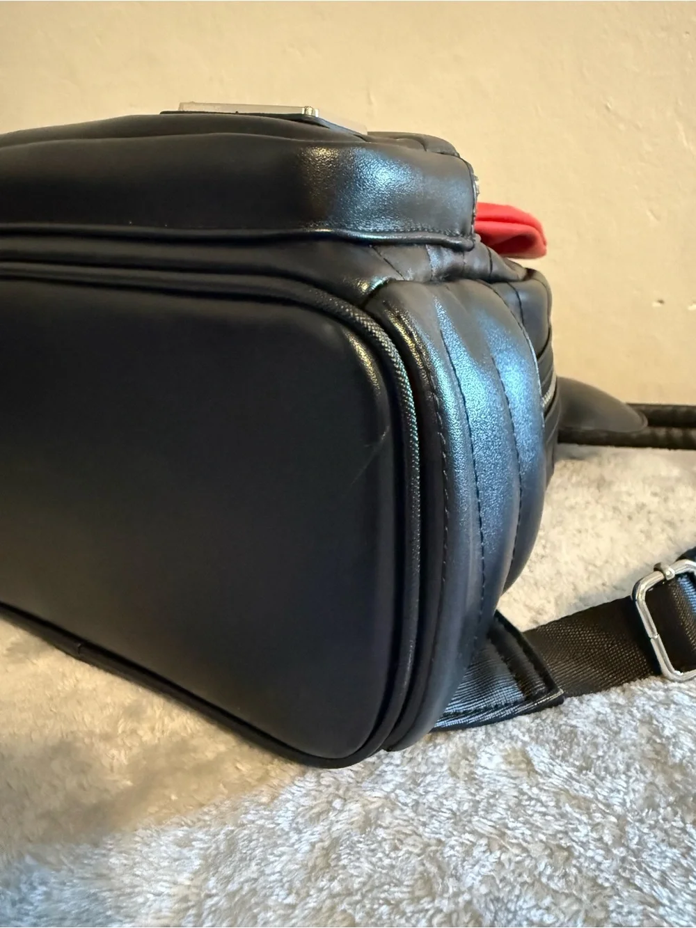 Loungefly Disney Mini Backpack with Red Bow and Ears